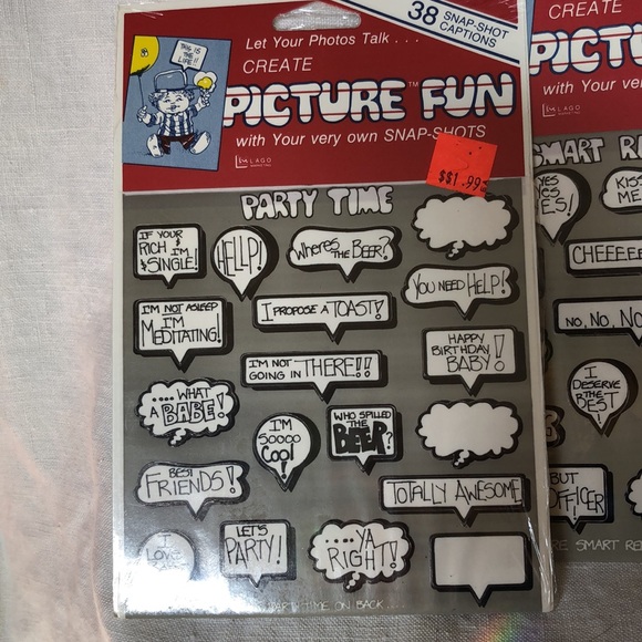 3 unopened packs of picture stickers - Picture 2 of 3